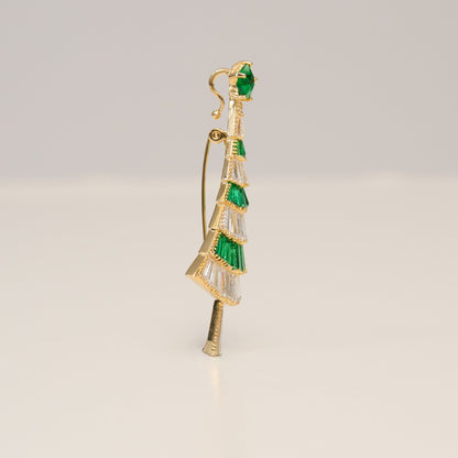 Holiday Vintage Christmas Tree Brooch