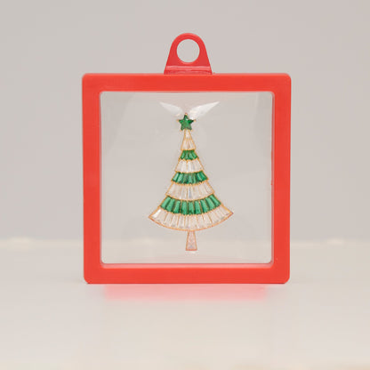 Holiday Vintage Christmas Tree Brooch