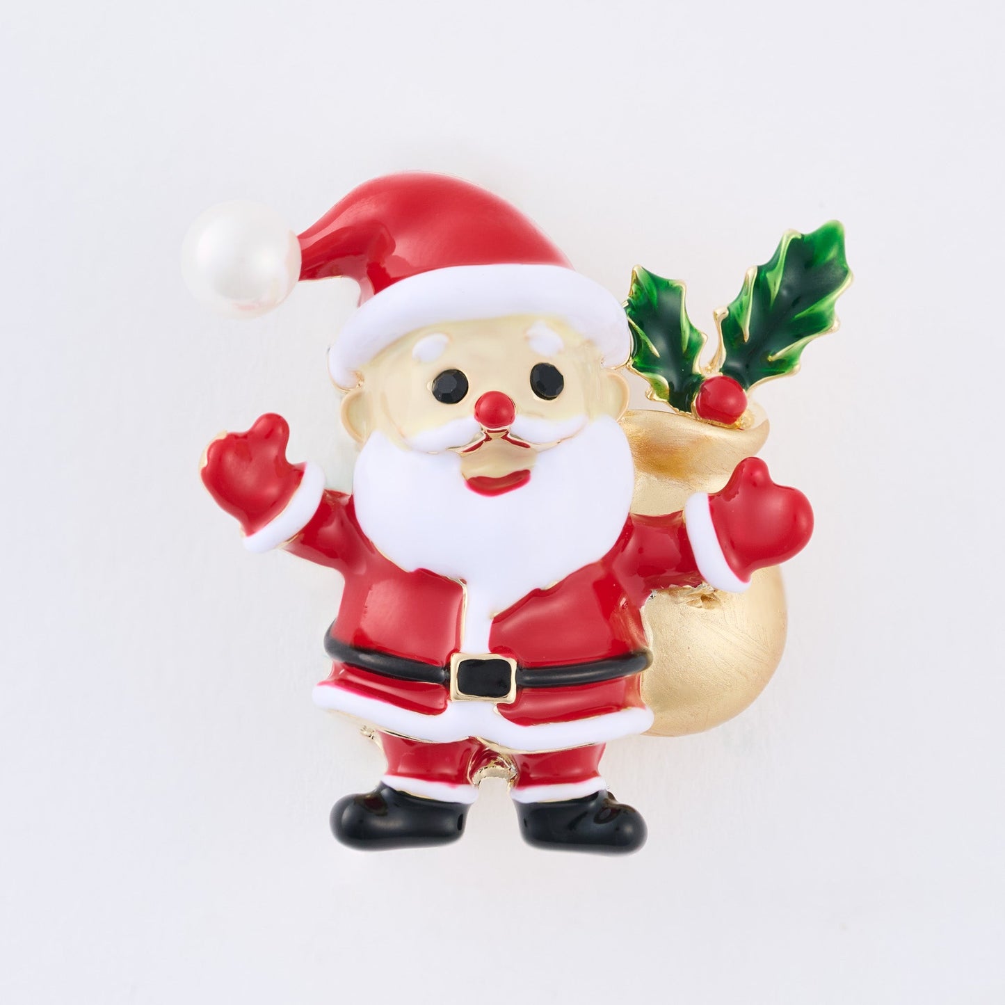 Holiday Santa Brooch