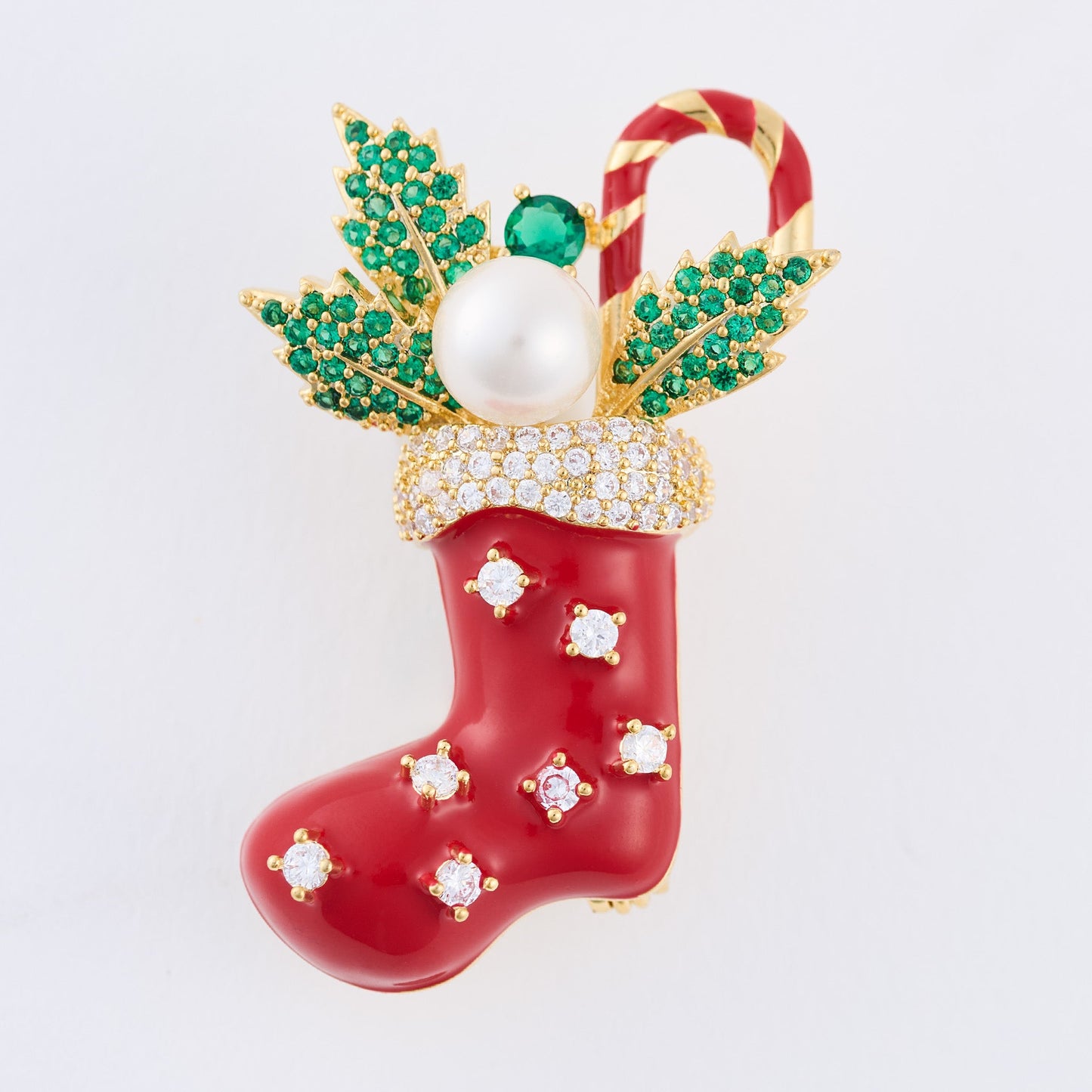 Holiday Stocking Brooch