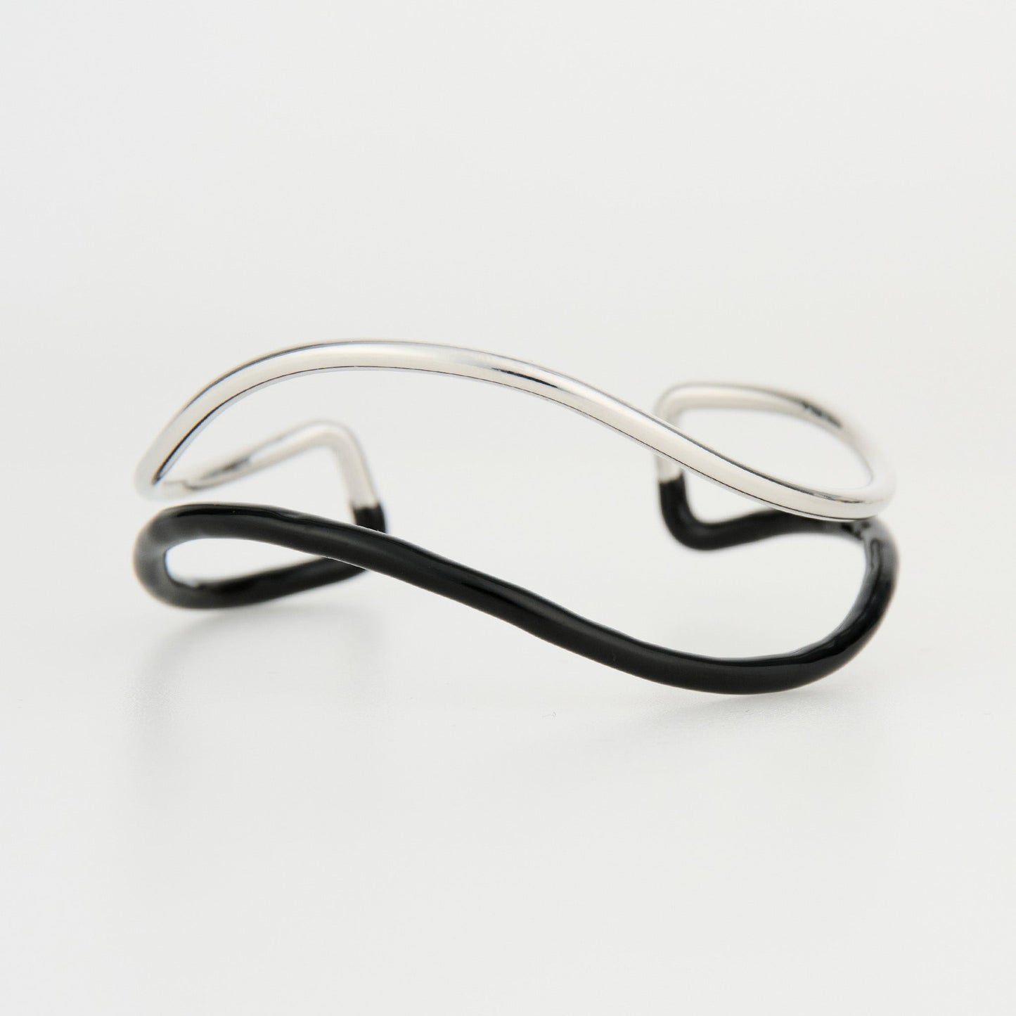 Kaelin Contour Two Tone Enamel Cuff Bracelet