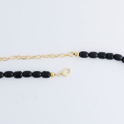Sia Mixed Bead And Chain Long Necklace