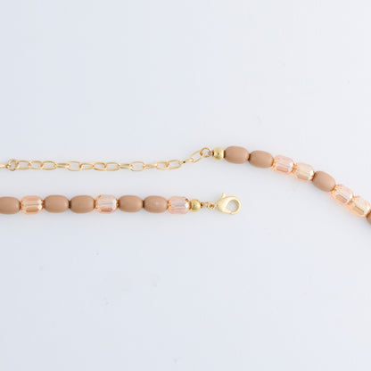Sia Mixed Bead And Chain Long Necklace