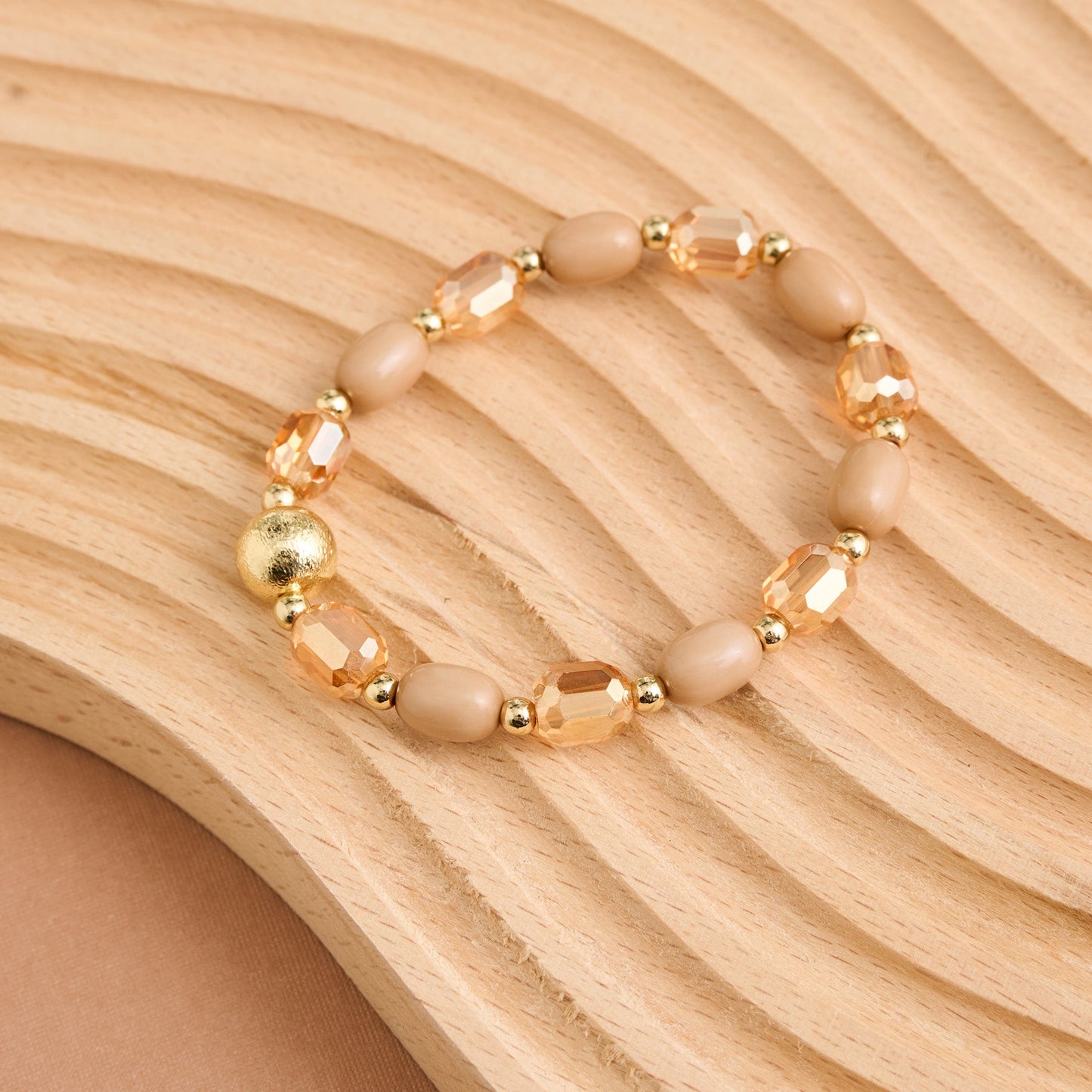 Sia Mixed Bead Stretch Bracelet