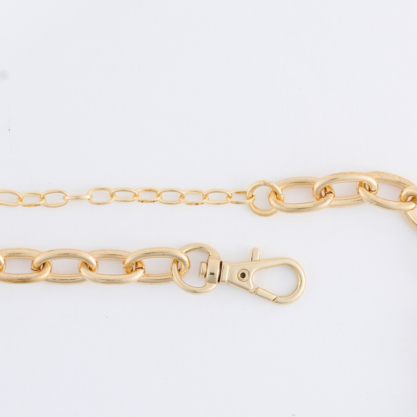 Willa Two Tone Chunky Wavy Link Collar Necklace