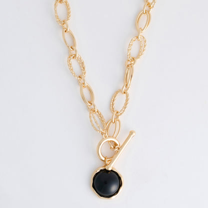 Emmaline Chunky Enamel Charm Pendant Necklace