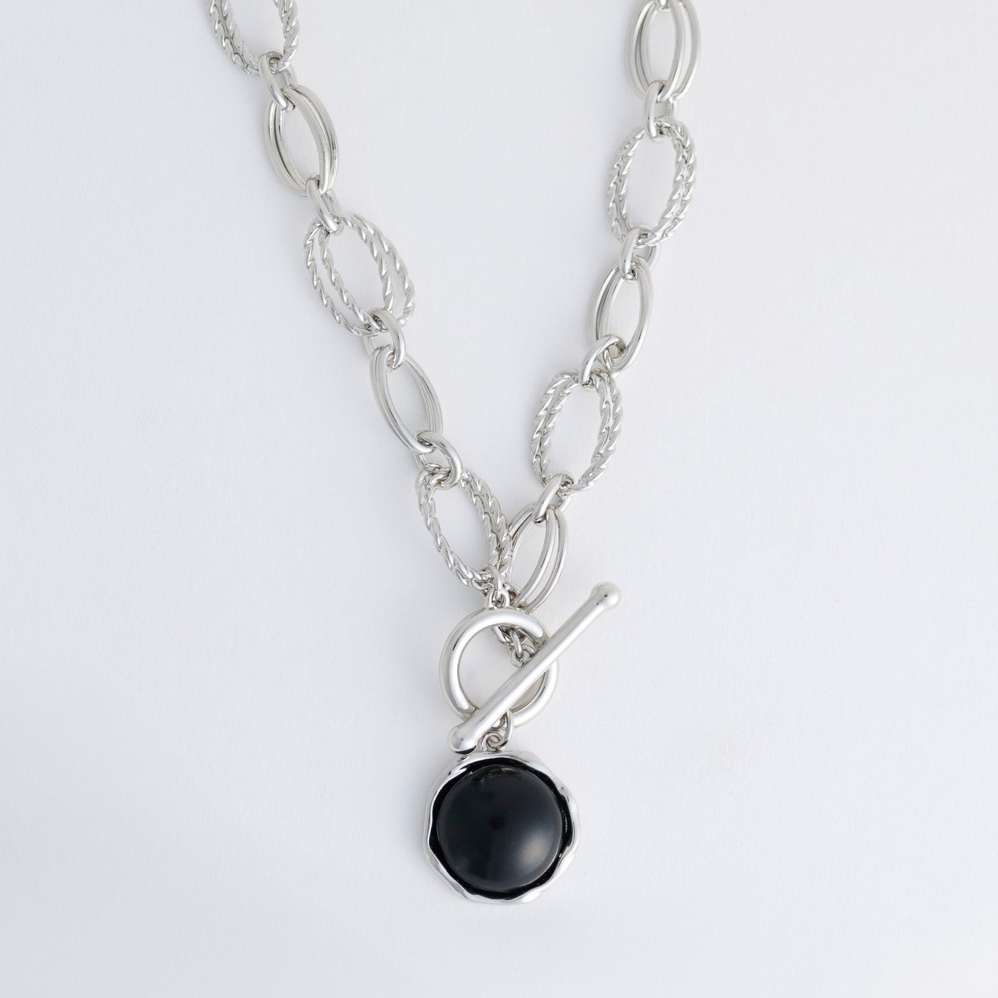 Emmaline Chunky Enamel Charm Pendant Necklace
