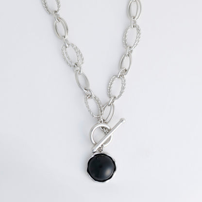 Emmaline Chunky Enamel Charm Pendant Necklace
