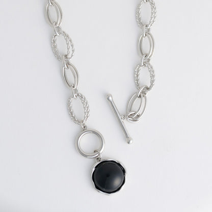 Emmaline Chunky Enamel Charm Pendant Necklace