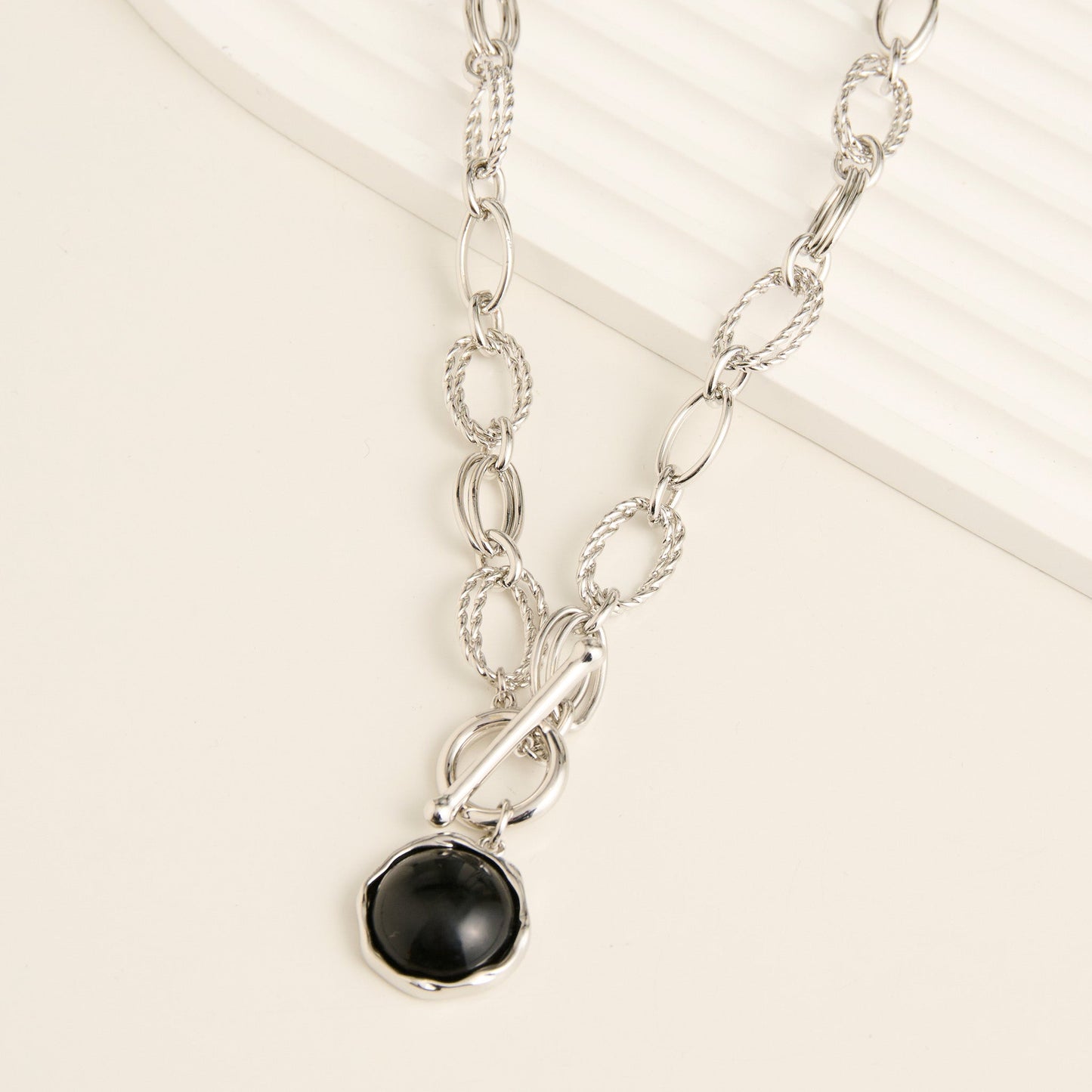 Emmaline Chunky Enamel Charm Pendant Necklace