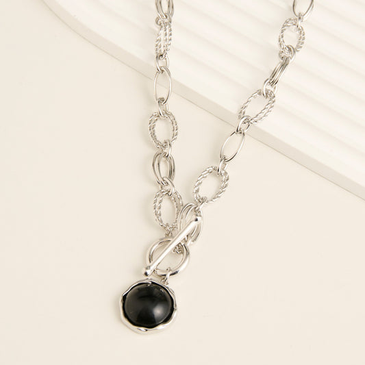 Emmaline Chunky Enamel Charm Pendant Necklace