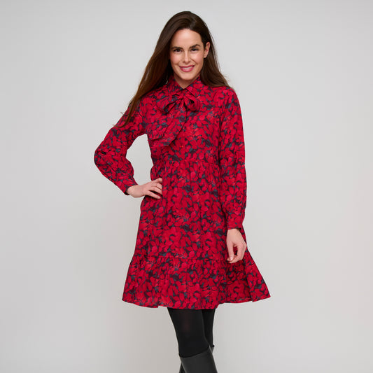 Adair Button Up Tiered Dress
