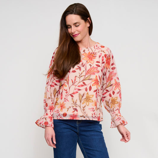 Cambria Ruffle Cuff Blouse