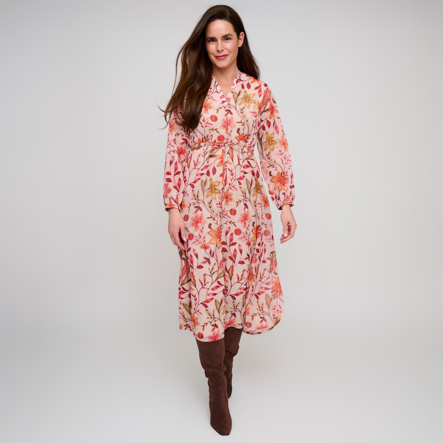 Celeste Tie Waist Midi Dress