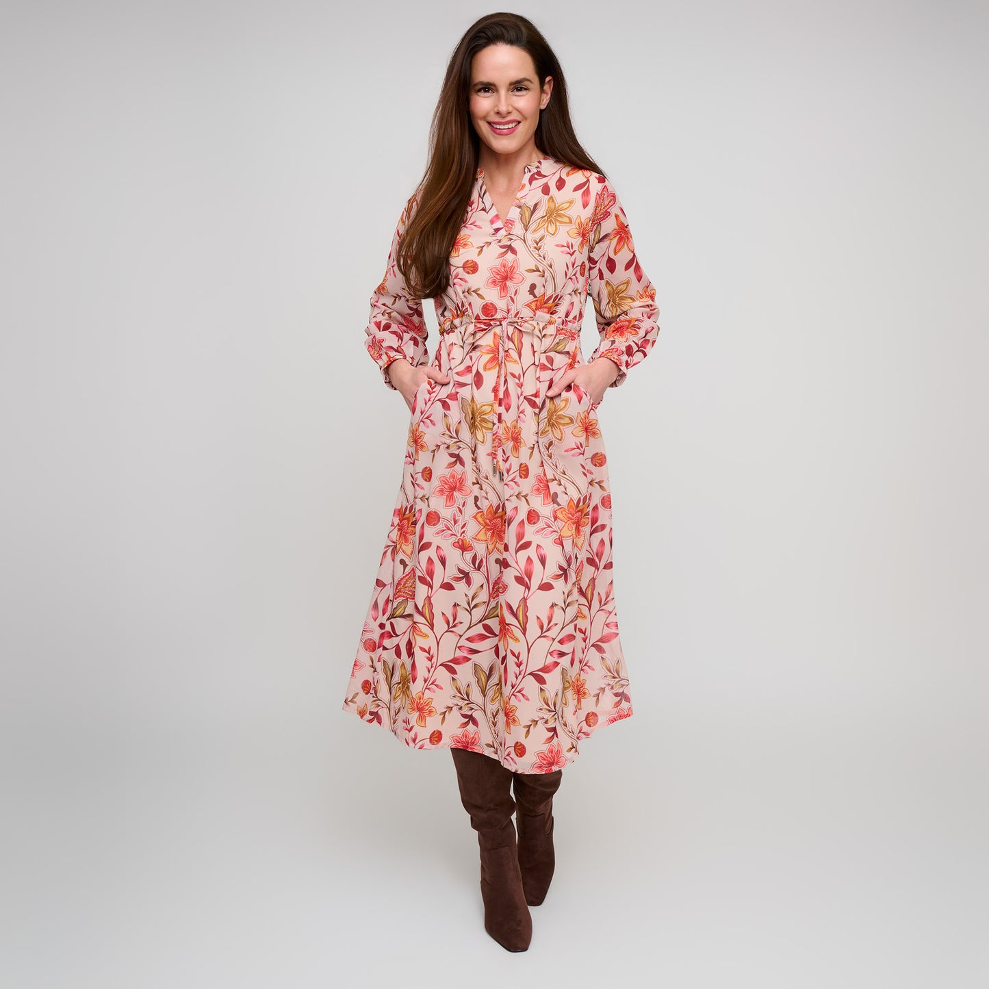 Celeste Tie Waist Midi Dress