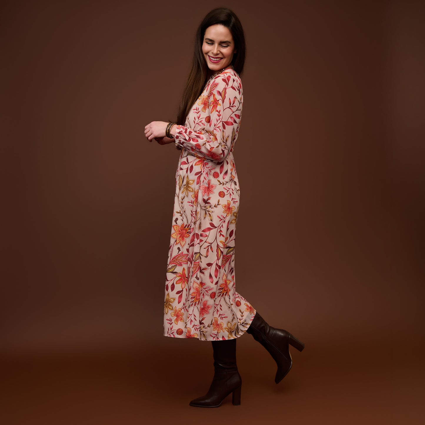 Celeste Tie Waist Midi Dress