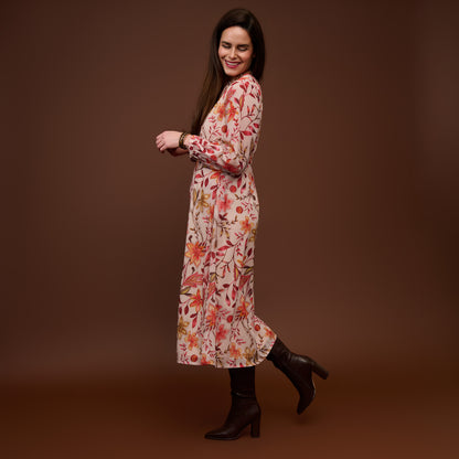 Celeste Tie Waist Midi Dress