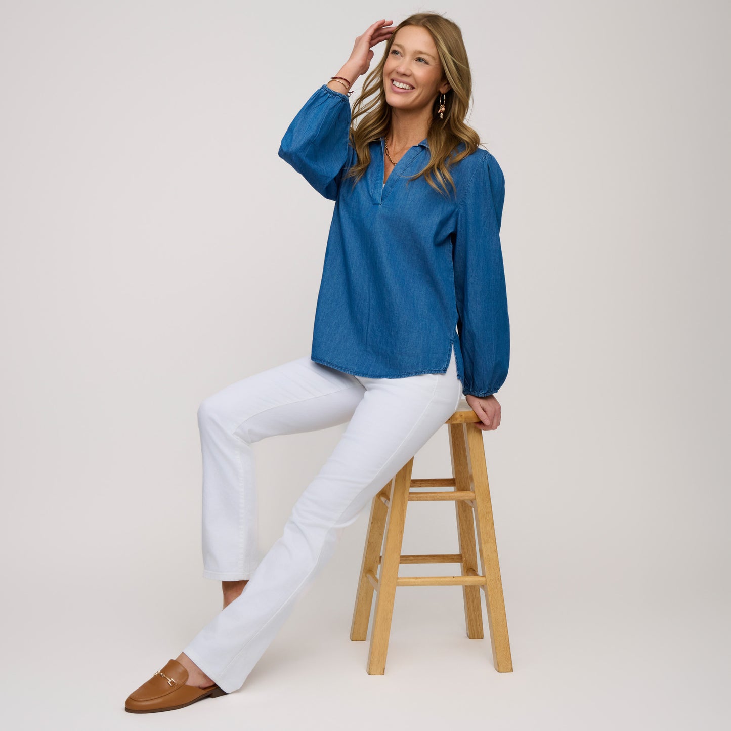 Cady Denim Top
