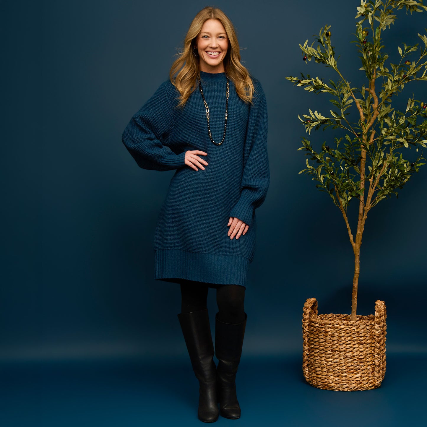 Sidney Chunky Knit Sweater Dress