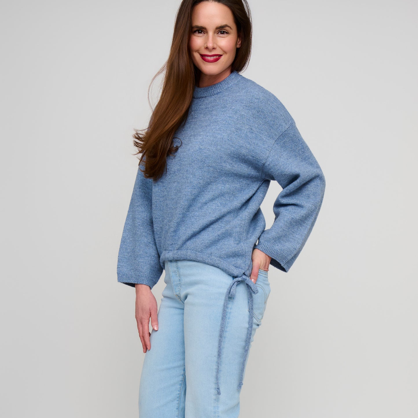 Sloane Drawstring Hem Sweater