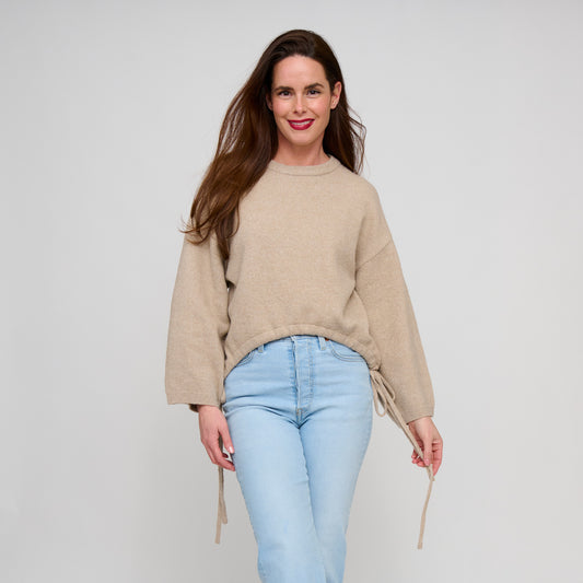 Sloane Drawstring Hem Sweater