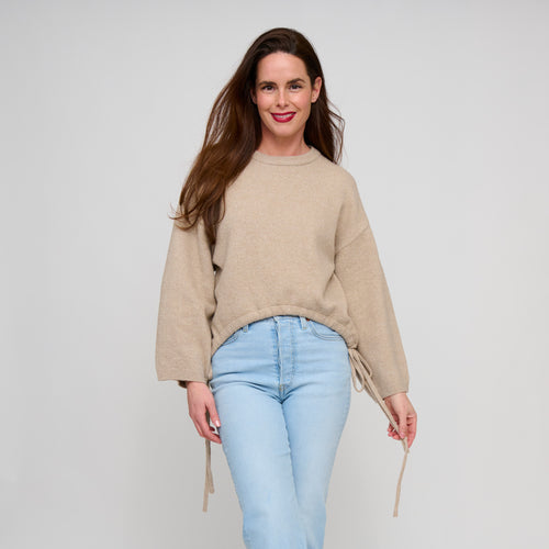 Sloane Drawstring Hem Sweater