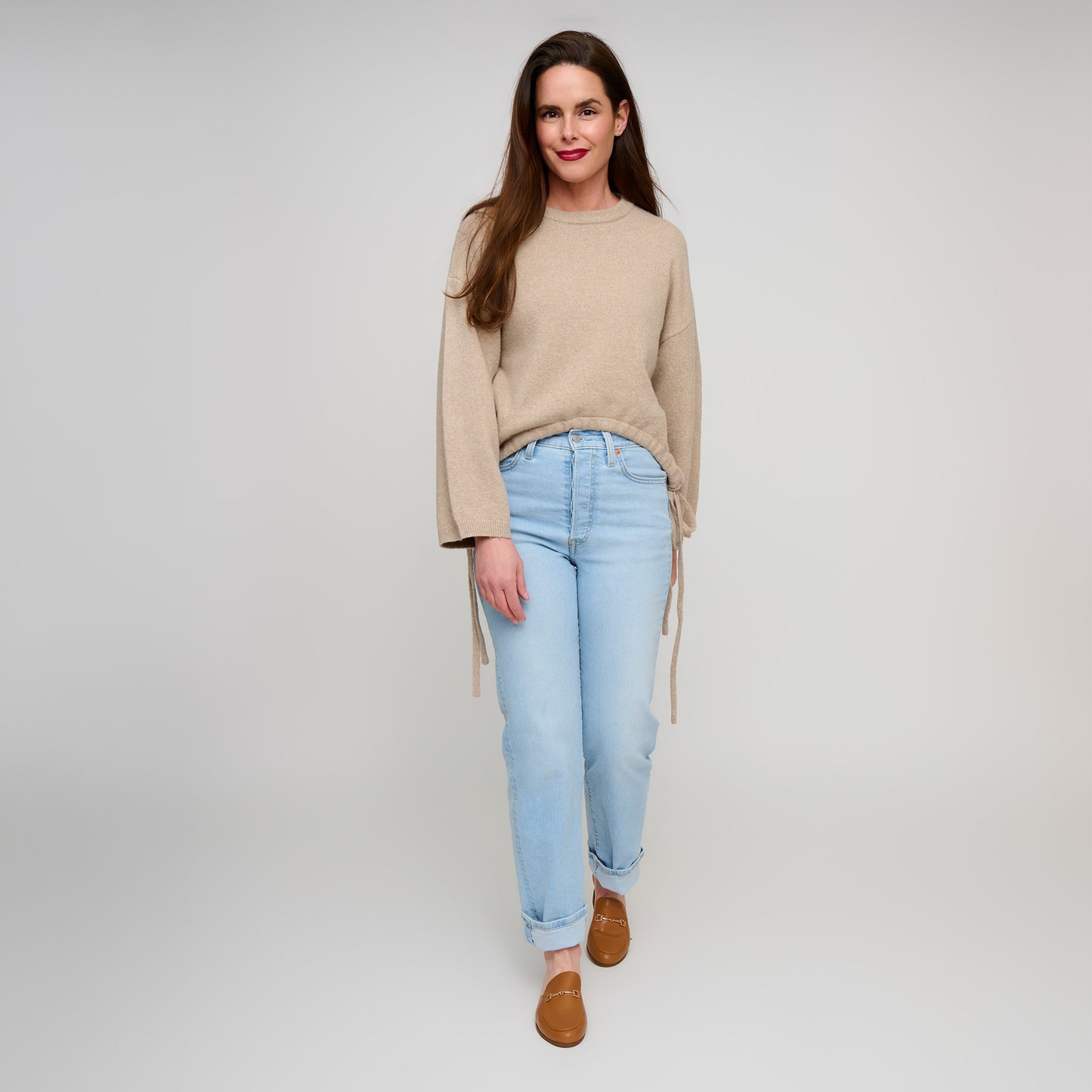 Sloane Drawstring Hem Sweater