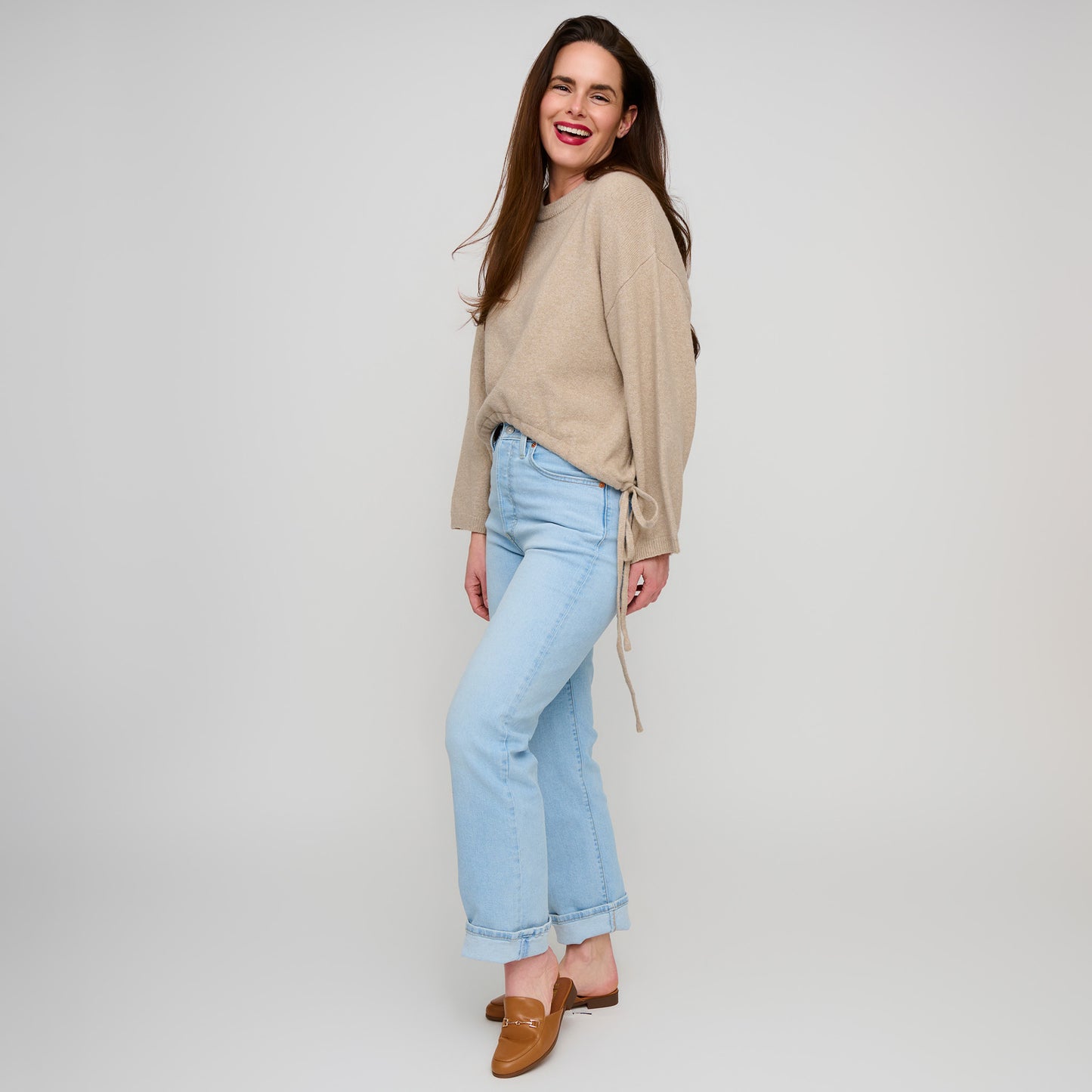 Sloane Drawstring Hem Sweater