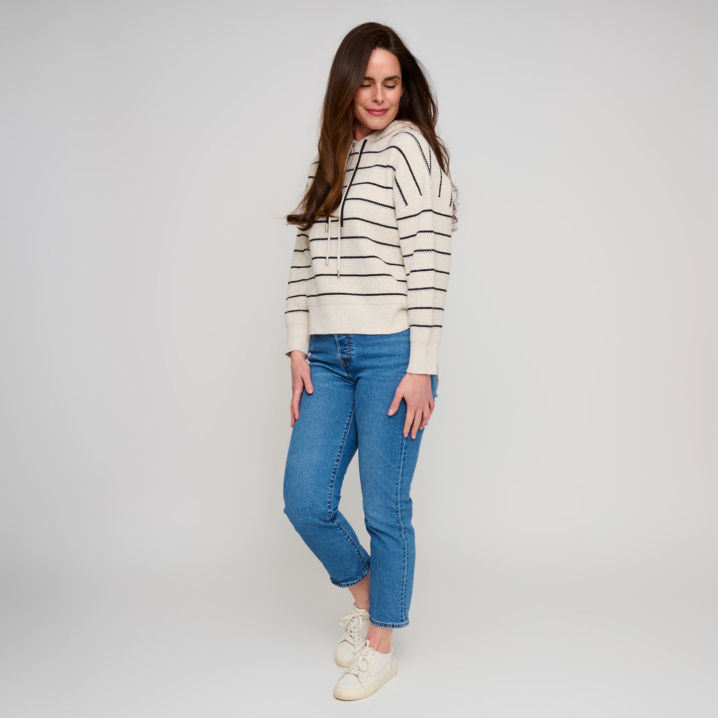Cohen Striped Knit Hoodie