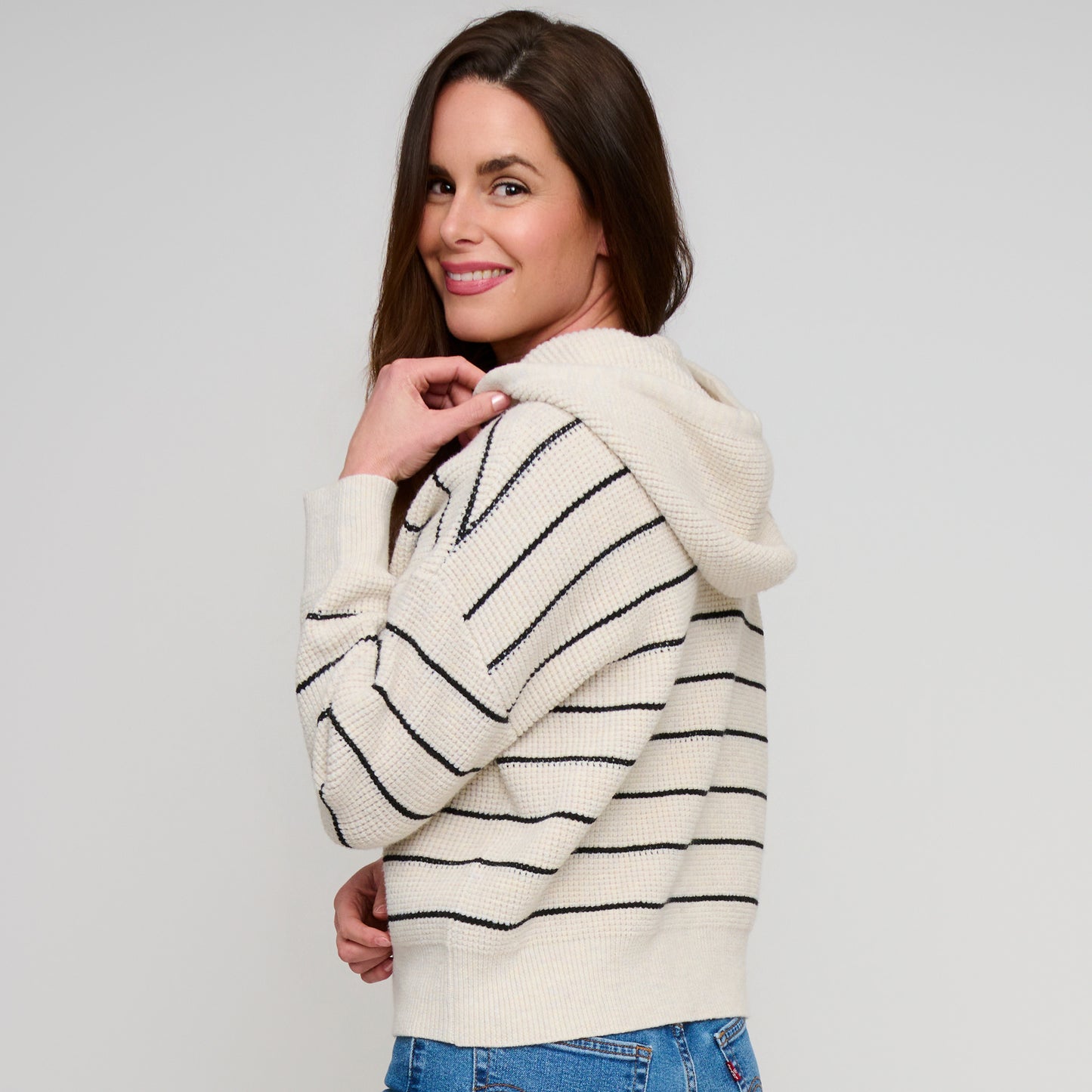 Cohen Striped Knit Hoodie