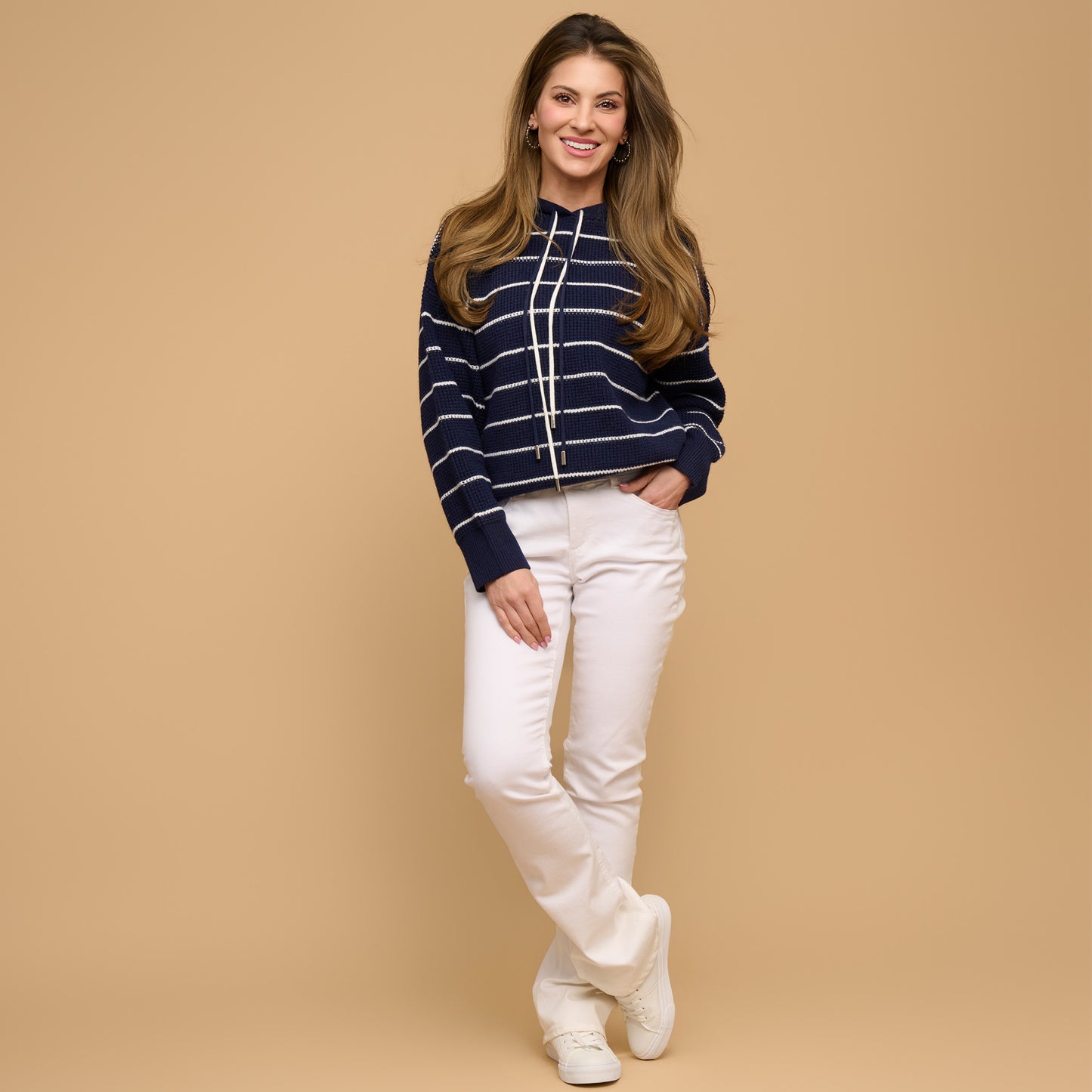 Cohen Striped Knit Hoodie