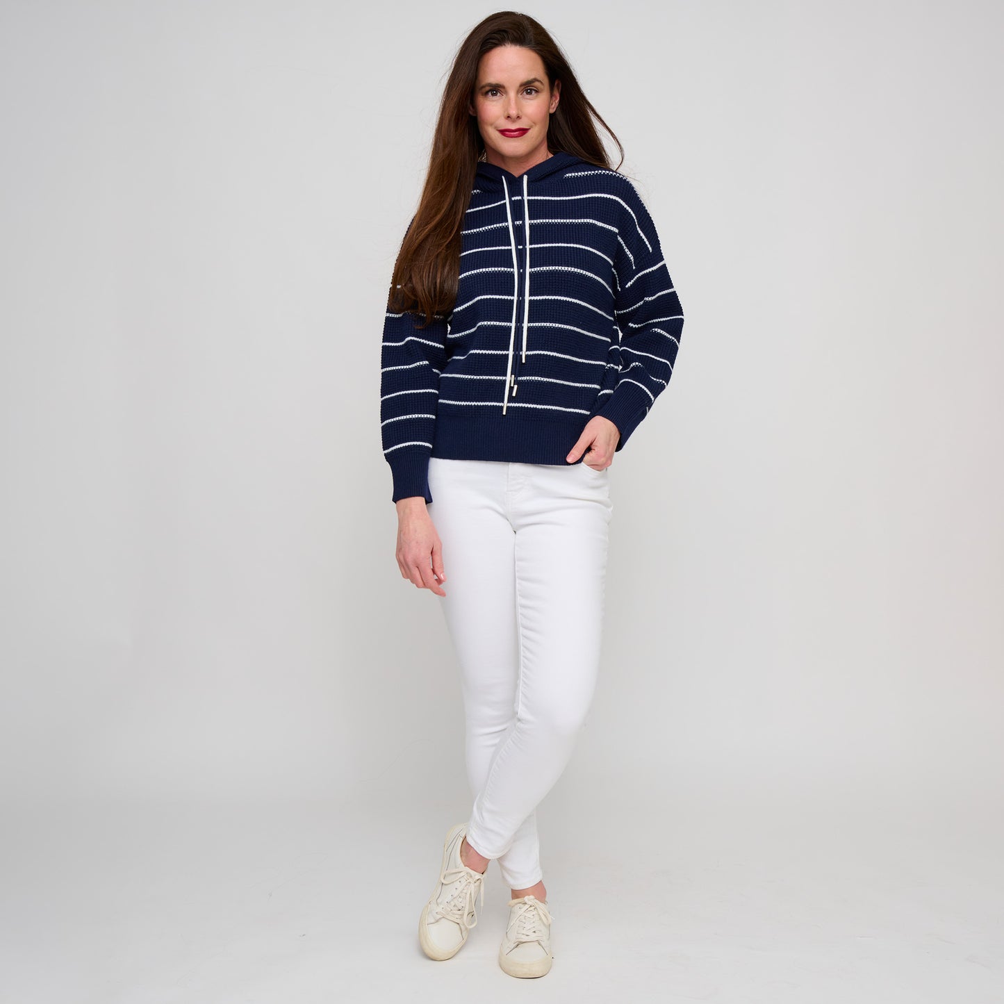 Cohen Striped Knit Hoodie