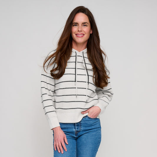 Cohen Striped Knit Hoodie