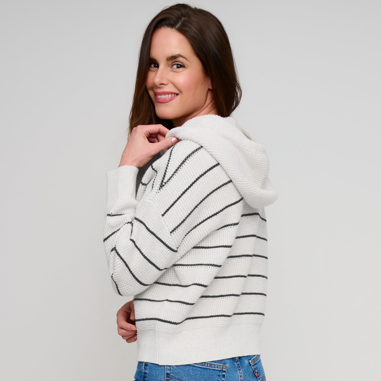 Cohen Striped Knit Hoodie
