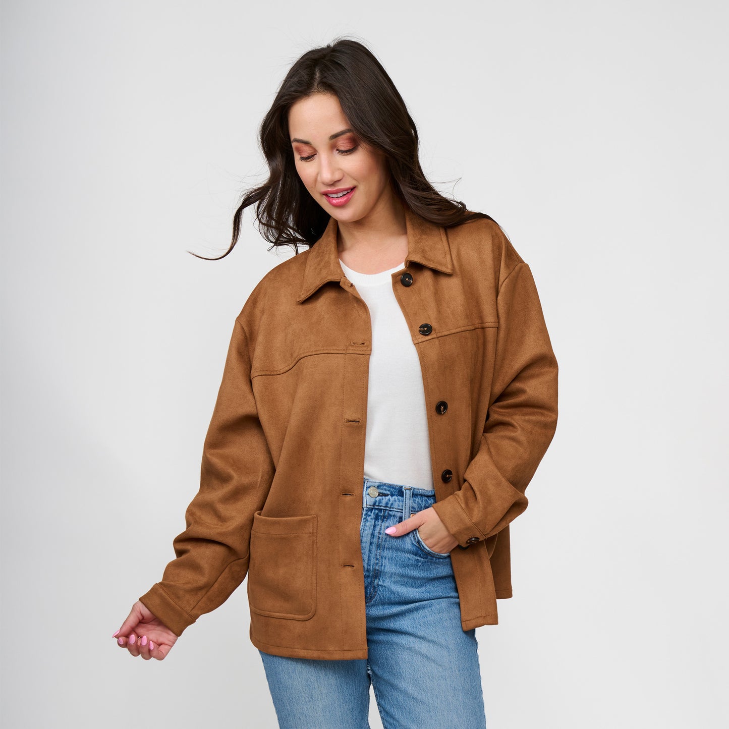 Avalon Faux Suede Jacket