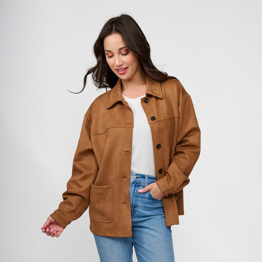 Avalon Faux Suede Jacket