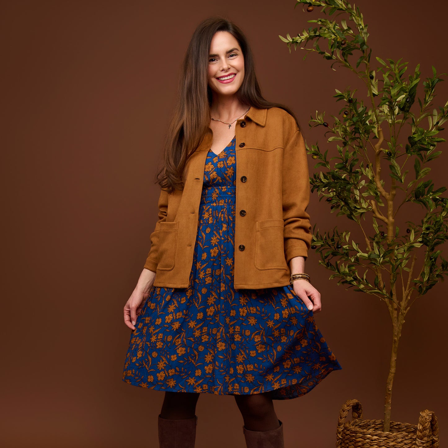 Avalon Faux Suede Jacket