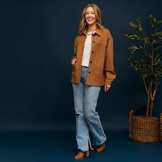 Avalon Faux Suede Jacket