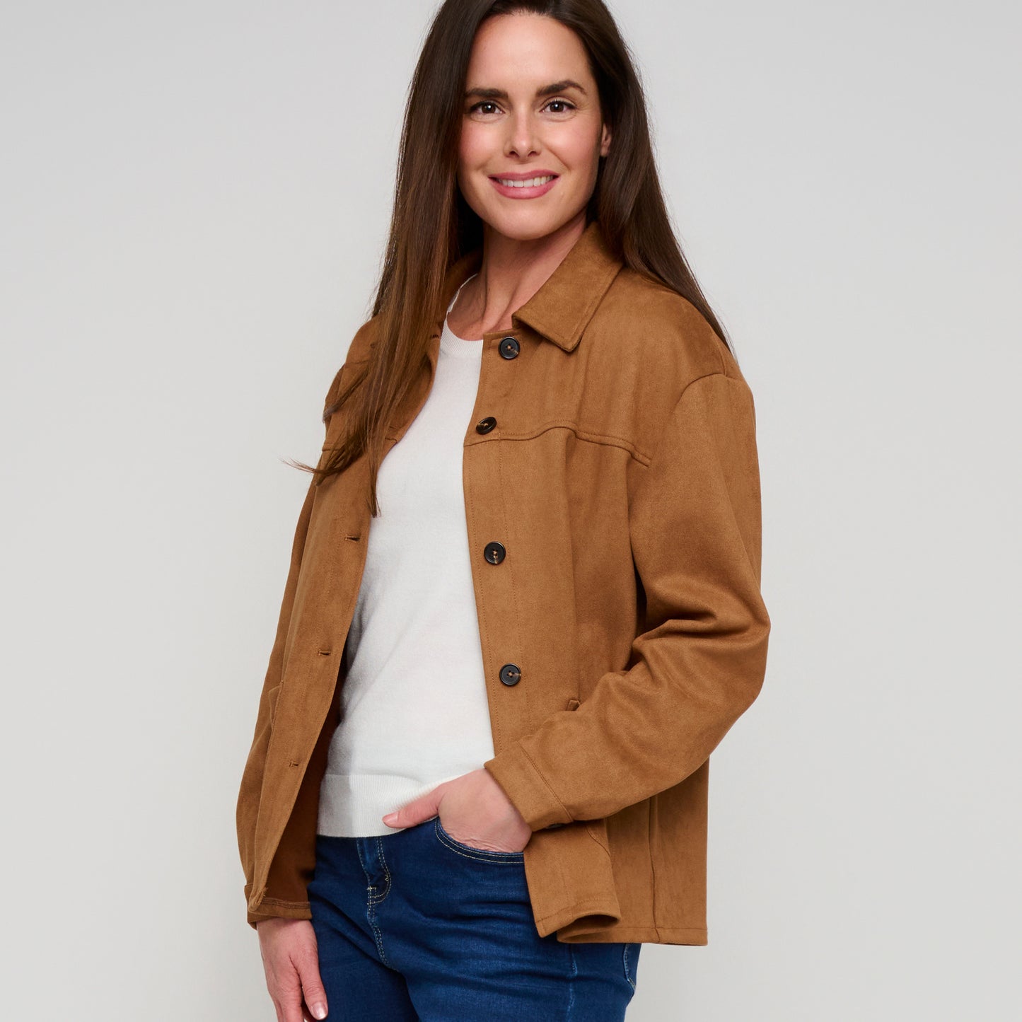 Avalon Faux Suede Jacket