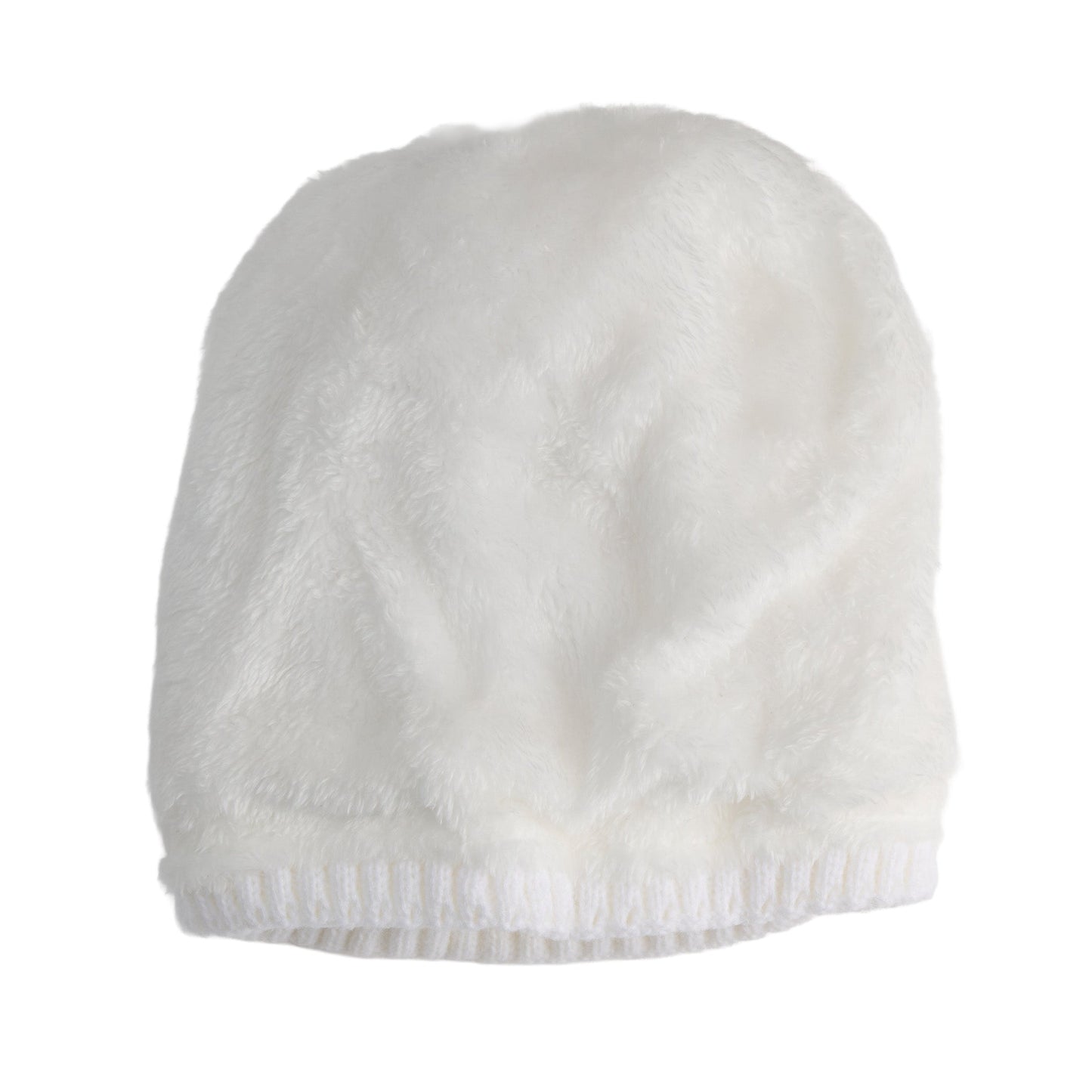 Bianca Metallic Puffer Pom Beanie