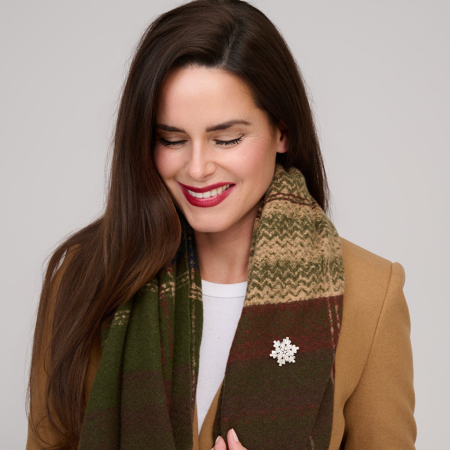 Callen Tartan Plaid Fringe Scarf