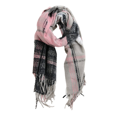 Callen Tartan Plaid Fringe Scarf