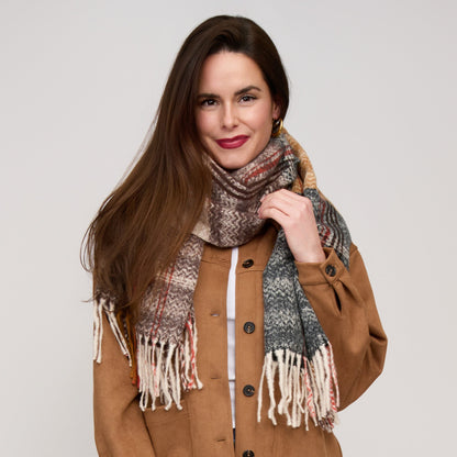 Callen Tartan Plaid Fringe Scarf
