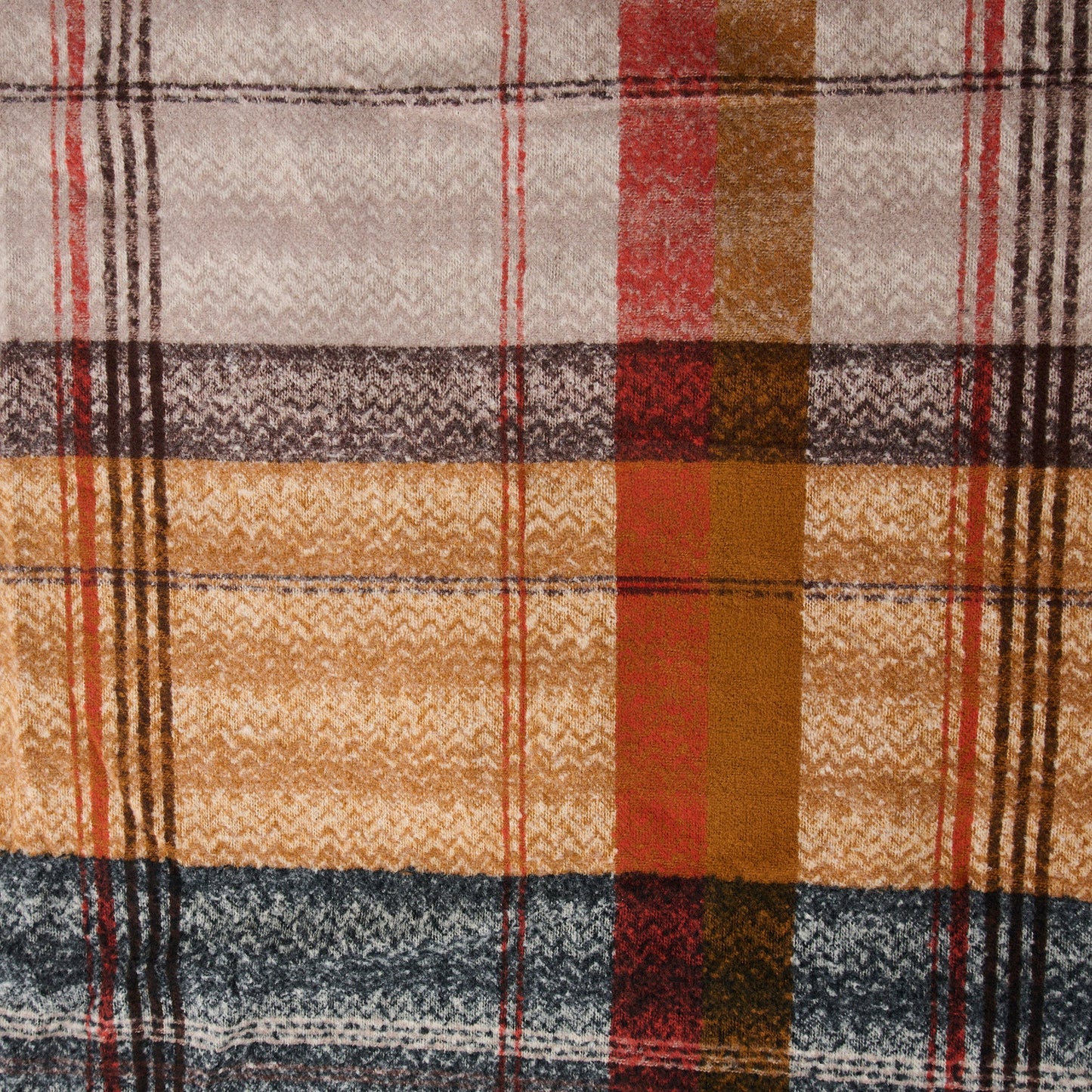 Callen Tartan Plaid Fringe Scarf