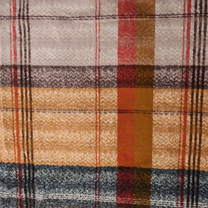 Callen Tartan Plaid Fringe Scarf
