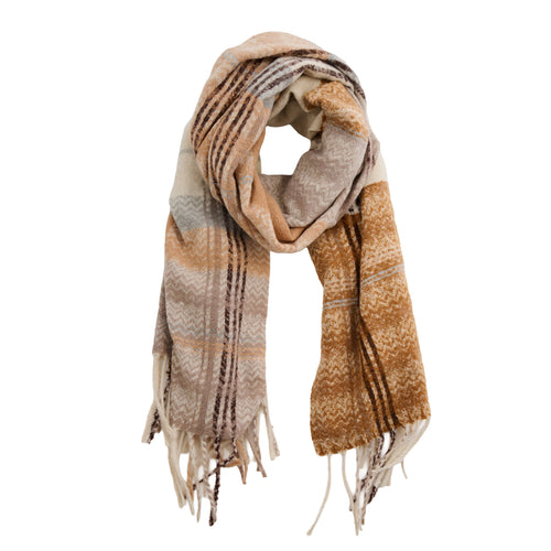 Callen Tartan Plaid Fringe Scarf