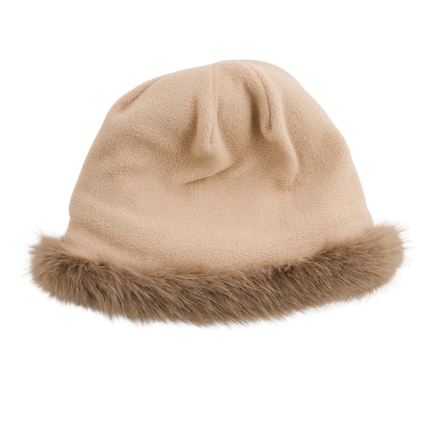 Wyatt Fleece Lined Faux Fur Cable Knit Beanie