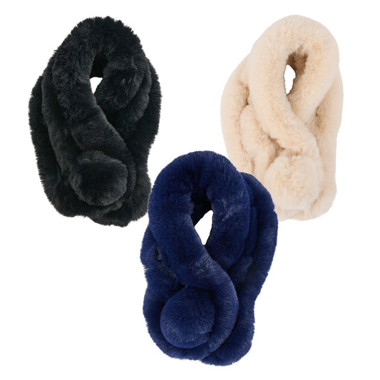 6 Piece Ardenne Faux Fur Wrap Scarf Assortment