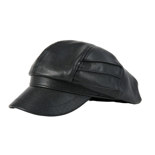 Amelie Vegan Leather Newsboy Hat