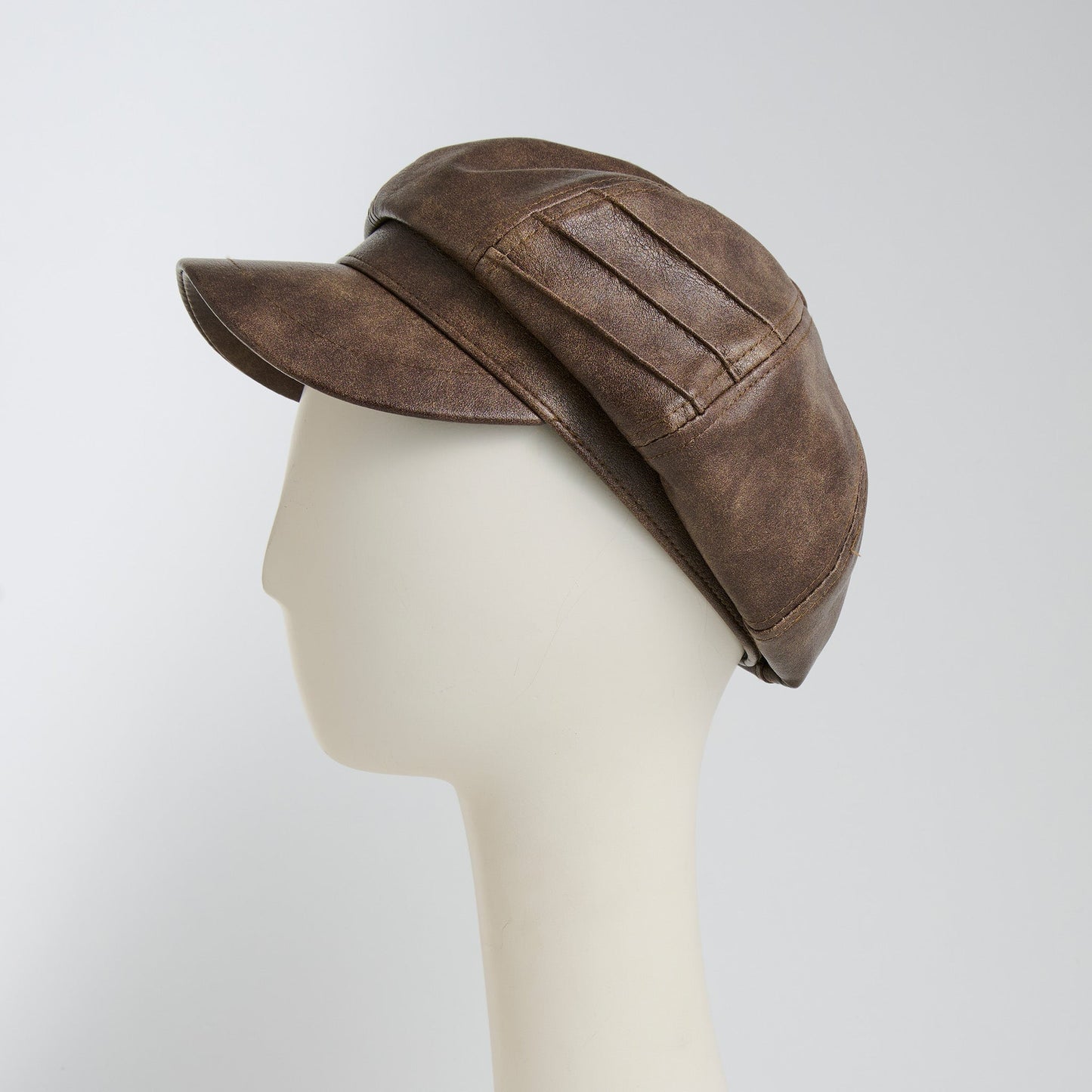 Amelie Vegan Leather Newsboy Hat